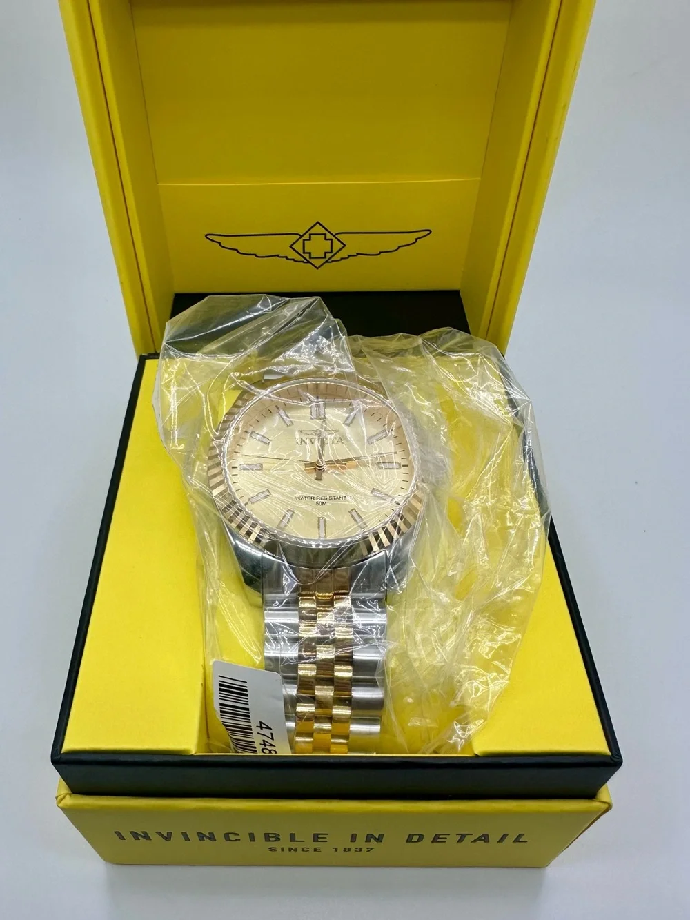 Invicta Specialty Oxford Men's Watch - 43mm Gold, Steel (47487) NEW IN BOX